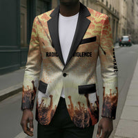 Bayard Rustin Blazer with Radical Nonviolence Design Protest Crowd and Courage Civil Rights Tribute - Wonder Print Shop