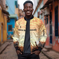 Bayard Rustin Bomber Jacket with Radical Nonviolence Design Protest Crowd and Courage Civil Rights Tribute - Wonder Print Shop