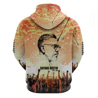 Bayard Rustin Hoodie with Radical Nonviolence Design Protest Crowd and Courage Civil Rights Tribute - Wonder Print Shop