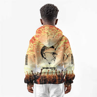 Bayard Rustin Kid Hoodie with Radical Nonviolence Design Protest Crowd and Courage Civil Rights Tribute - Wonder Print Shop