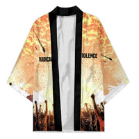 Bayard Rustin Kimono with Radical Nonviolence Design Protest Crowd and Courage Civil Rights Tribute - Wonder Print Shop