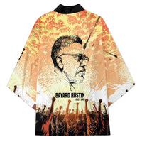 Bayard Rustin Kimono with Radical Nonviolence Design Protest Crowd and Courage Civil Rights Tribute - Wonder Print Shop