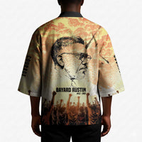 Bayard Rustin Kimono with Radical Nonviolence Design Protest Crowd and Courage Civil Rights Tribute - Wonder Print Shop