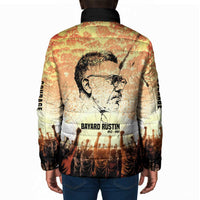 Bayard Rustin Padded Jacket with Radical Nonviolence Design Protest Crowd and Courage Civil Rights Tribute - Wonder Print Shop