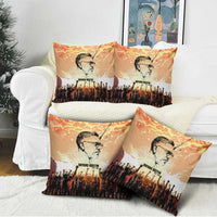 Bayard Rustin Pillow Cover with Radical Nonviolence Design Protest Crowd and Courage Civil Rights Tribute - Wonder Print Shop