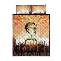 Bayard Rustin Quilt Bed Set with Radical Nonviolence Design Protest Crowd and Courage Civil Rights Tribute - Wonder Print Shop
