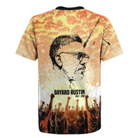 Bayard Rustin Rugby Jersey with Radical Nonviolence Design Protest Crowd and Courage Civil Rights Tribute - Wonder Print Shop