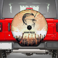 Bayard Rustin Spare Tire Cover with Radical Nonviolence Design Protest Crowd and Courage Civil Rights Tribute - Wonder Print Shop