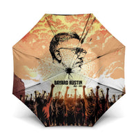 Bayard Rustin Umbrella with Radical Nonviolence Design Protest Crowd and Courage Civil Rights Tribute - Wonder Print Shop