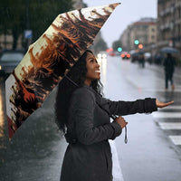 Bayard Rustin Umbrella with Radical Nonviolence Design Protest Crowd and Courage Civil Rights Tribute - Wonder Print Shop