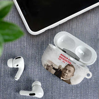 Booker T. Washington AirPods Case Halftone Portrait Design Tilling a Field Quote Historical Civil Rights Tribute - Wonder Print Shop