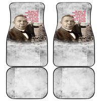 Booker T. Washington Car Mats Halftone Portrait Design Tilling a Field Quote Historical Civil Rights Tribute - Wonder Print Shop