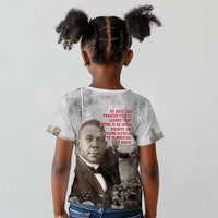 Booker T. Washington Kid T shirt Halftone Portrait Design Tilling a Field Quote Historical Civil Rights Tribute TS04