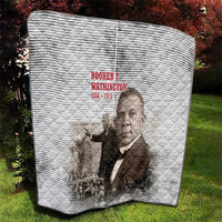 Booker T. Washington Quilt Halftone Portrait Design Tilling a Field Quote Historical Civil Rights Tribute - Wonder Print Shop