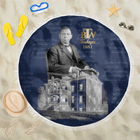 Booker T. Washington Beach Blanket Tuskegee Institute Design Educational Legacy 1881 Historic Tribute - Wonder Print Shop