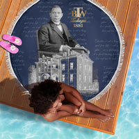 Booker T. Washington Beach Blanket Tuskegee Institute Design Educational Legacy 1881 Historic Tribute - Wonder Print Shop