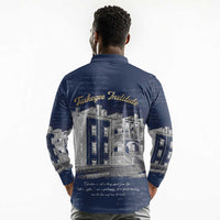 Booker T. Washington Long Sleeve Polo Shirt Tuskegee Institute Design Educational Legacy 1881 Historic Tribute - Wonder Print Shop