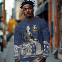 Booker T. Washington Long Sleeve Shirt Tuskegee Institute Design Educational Legacy 1881 Historic Tribute - Wonder Print Shop