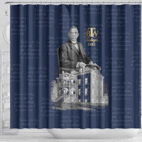 Booker T. Washington Shower Curtain Tuskegee Institute Design Educational Legacy 1881 Historic Tribute - Wonder Print Shop