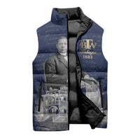 Booker T. Washington Sleeveless Puffer Jacket Tuskegee Institute Design Educational Legacy 1881 Historic Tribute - Wonder Print Shop