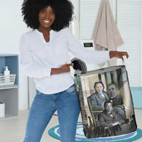 Booker T. Washington Laundry Basket Historic Portrait Collage Civil Rights Legacy Educational Pioneer Design - Wonder Print Shop