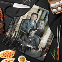 Booker T. Washington Apron Historic Portrait Collage Civil Rights Legacy Educational Pioneer Design - Wonder Print Shop