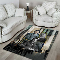 Booker T. Washington Area Rug Historic Portrait Collage Civil Rights Legacy Educational Pioneer Design - Wonder Print Shop