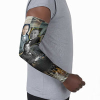 Booker T. Washington Arm Sleeves Historic Portrait Collage Civil Rights Legacy Educational Pioneer Design - Wonder Print Shop