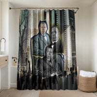 Booker T. Washington Bathroom Set Historic Portrait Collage Civil Rights Legacy Educational Pioneer Design - Wonder Print Shop
