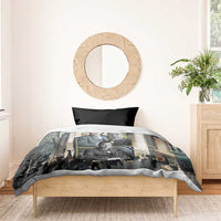 Booker T. Washington Bedding Set Historic Portrait Collage Civil Rights Legacy Educational Pioneer Design - Wonder Print Shop