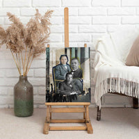 Booker T. Washington Canvas Wall Art Historic Portrait Collage Civil Rights Legacy Educational Pioneer Design - Wonder Print Shop