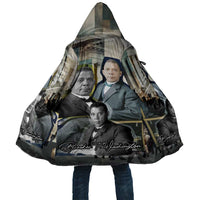 Booker T. Washington Cloak Historic Portrait Collage Civil Rights Legacy Educational Pioneer Design - Wonder Print Shop