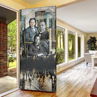 Booker T. Washington Door Cover Historic Portrait Collage Civil Rights Legacy Educational Pioneer Design - Wonder Print Shop