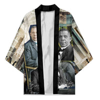 Booker T. Washington Kimono Historic Portrait Collage Civil Rights Legacy Educational Pioneer Design - Wonder Print Shop