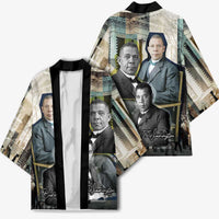 Booker T. Washington Kimono Historic Portrait Collage Civil Rights Legacy Educational Pioneer Design - Wonder Print Shop