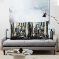 Booker T. Washington Pillow Cover Historic Portrait Collage Civil Rights Legacy Educational Pioneer Design - Wonder Print Shop