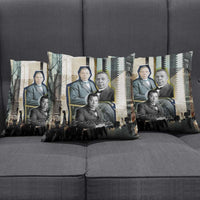 Booker T. Washington Pillow Cover Historic Portrait Collage Civil Rights Legacy Educational Pioneer Design - Wonder Print Shop