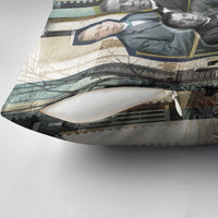 Booker T. Washington Pillow Cover Historic Portrait Collage Civil Rights Legacy Educational Pioneer Design - Wonder Print Shop