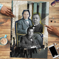Booker T. Washington Puzzle Historic Portrait Collage Civil Rights Legacy Educational Pioneer Design - Wonder Print Shop