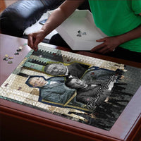 Booker T. Washington Puzzle Historic Portrait Collage Civil Rights Legacy Educational Pioneer Design - Wonder Print Shop