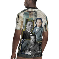 Booker T. Washington Rugby Jersey Historic Portrait Collage Civil Rights Legacy Educational Pioneer Design TS04