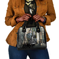 Booker T. Washington Shoulder Handbag Historic Portrait Collage Civil Rights Legacy Educational Pioneer Design - Wonder Print Shop