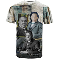 Booker T. Washington T shirt Historic Portrait Collage Civil Rights Legacy Educational Pioneer Design TS04