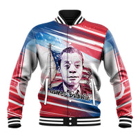 James Baldwin Baseball Jacket Artistic Portrait Quote on Love and Awareness Civil Rights Tribute - Wonder Print Shop