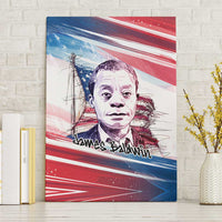 James Baldwin Canvas Wall Art Artistic Portrait Quote on Love and Awareness Civil Rights Tribute - Wonder Print Shop