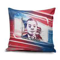 James Baldwin Pillow Cover Artistic Portrait Quote on Love and Awareness Civil Rights Tribute - Wonder Print Shop