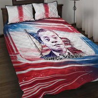 James Baldwin Quilt Bed Set Artistic Portrait Quote on Love and Awareness Civil Rights Tribute - Wonder Print Shop