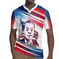 James Baldwin Rugby Jersey Artistic Portrait Quote on Love and Awareness Civil Rights Tribute TS04