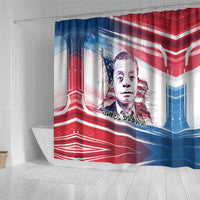 James Baldwin Shower Curtain Artistic Portrait Quote on Love and Awareness Civil Rights Tribute - Wonder Print Shop