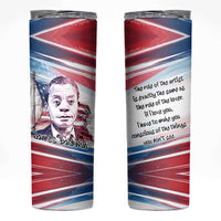 James Baldwin Skinny Tumbler Artistic Portrait Quote on Love and Awareness Civil Rights Tribute - Wonder Print Shop